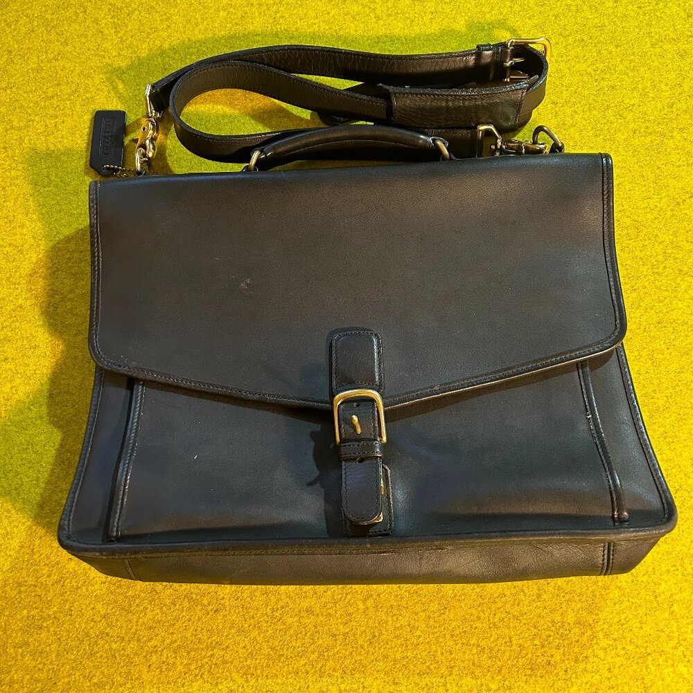 Vintage Coach Briefcase/Messenger bag EUC Men/Women's, top handle and strap